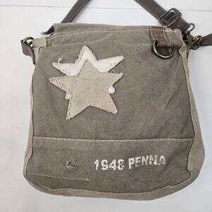 Vtg Y2K Double Star Grateful Dead Patch Sustainable Canvas Bag Crossbody Purse